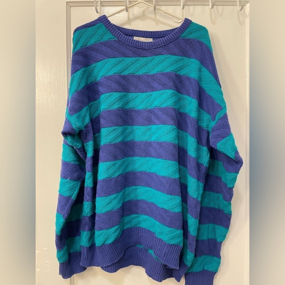 Christian Dior Vintage 100% Cotton Chunky Sweater Made in USA